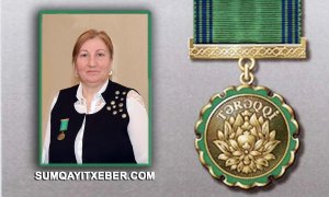Prezident sumqayıtlı müəlliməni “Tərəqqi” medalı ilə təltif etdi