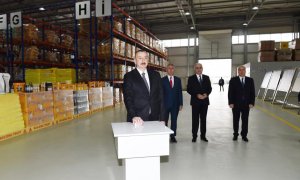 Prezident Sumqayıtda zavodun açılışında iştirak edib- FOTOLAR