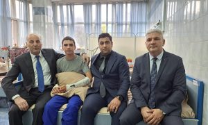 Erməni təxribatı nəticəsində yaralanan sumqayıtlı qəhrəmanlar ziyarət olundu – FOTO