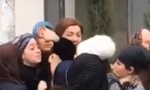 Damlanın atası ilə vida səhnəsi – SUMQAYITDA (VİDEO/FOTO)