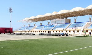 “Sumqayıt” klubuna məxsus stadionda meydanın ot örtüyü tamamilə sökülüb
