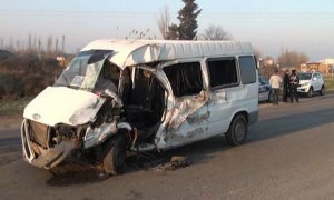 Sabirabadda avtobus qəzası — Ölən və yaralananlar var