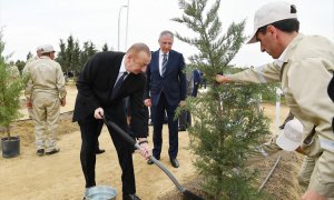 Prezident Heydər Əliyevin doğum gününə həsr olunan ağacəkmə aksiyasında iştirak edib