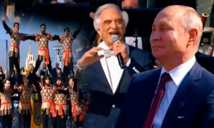 Ermənilər Putinin qarşısında Azərbaycan yallısı oynadı: Polad mahnımızı oxudu – VİDEO