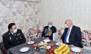 Sumqayıtda Böyük Vətən müharibəsi veteranları ziyarət olunub