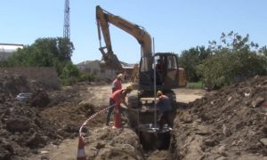 Sumqayıtın əsas ekoloji problemlərindən olan “Acı dərə” kanalında işlər davam edir – VİDEO