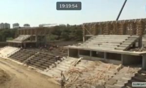 Sumqayıtda yeni stadion tikintisi davam edir – SON GÖRÜNTÜLƏR