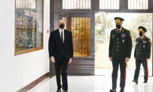 Prezident İlham Əliyev Daxili Qoşunların hərbi hissəsinin açılışında iştirak edib