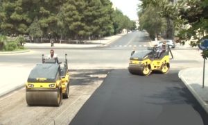 Sumqayıtda dahü bir küçə asfaltlanır – VİDEO