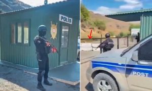 Azərbaycan polisi Gorus-Qafan yolunda – VİDEO