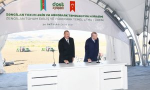 “Dost Aqropark” Azərbaycan və Türkiyənin qida təhlükəsizliyinə töhfə verəcək