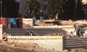 Mehdi Hüseynzadə adına Sumqayıt şəhər stadionunun giriş hissəsi yenidən qurulur