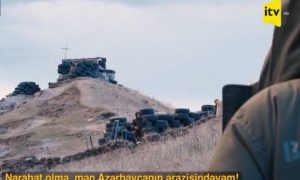 İTV-nin çəkiliş qrupu postda duran erməni hərbçilərini susdurdu – VİDEO