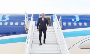 Prezident İlham Əliyev Rusiyaya rəsmi səfərə gedib