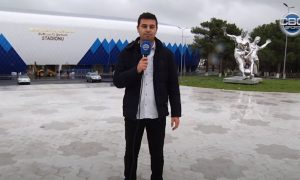 Sumqayıtda yeni tikilən stadionda son vəziyyət -VİDEO