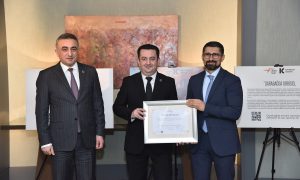 Qarabağ Dirçəliş Fondu tərəfindən Sumqayıt Regional Vəkil Bürosuna ianə sertifikatı təqdim edilib
