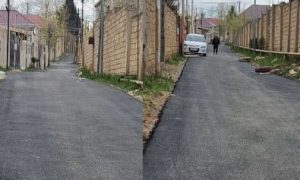 Sumqayıtda daha bir küçə asfaltlandı – FOTO