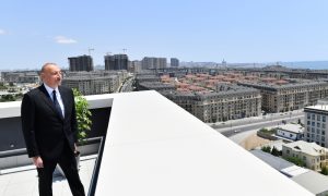 İlham Əliyev nazirliyin yeni binasının açılışını etdi – FOTOLAR