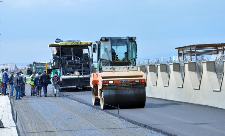 Sumqayıtda yolların asfaltlanması davam edir – FOTO