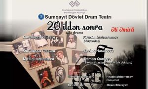 Mədəniyyət AFİŞASI: Sumqayıt Dövlət Dram Teatrı Bakıda tamaşa oynayacaq