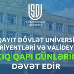 Sumqayıt Dövlət Universitetində açıq qapı günləri keçiriləcək