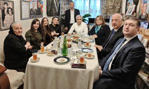 Leyla və Arzu Əliyevalar Polad Həşimovun evində – Fotolar