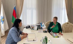 Deputat Elnarə Akimova seçicilərlə görüş keçirdi