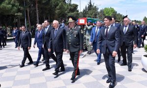 Sumqayıtda Birinci Qarabağ müharibəsinin şəhidi Yusif Məmmədov dəfn edilib