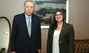 Səbinə Salmanova Ərdoğanla görüşdü – FOTO