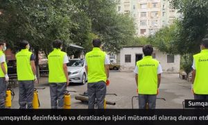 Sumqayıtda dezinfeksiya işləri mütəmadi olaraq davam etdirilir