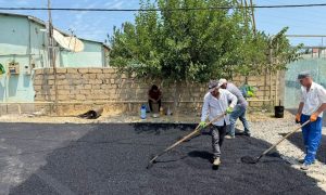 Sumqayıtda şəhid Coşqun Zeynallının adını daşıyan küçəyə asfalt örtüyü çəkilib