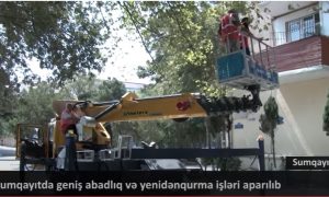 Sumqayıtda geniş abadlıq və yenidənqurma işləri aparılır – VİDEO