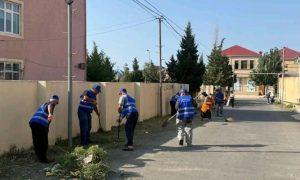Sumqayıtda təmizlik aksiyası – FOTO