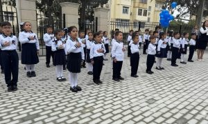 Sumqayıtda yeni tədris ili başlayıb: 5075 şagird ilk dəfə məktəbə qədəm qoyub
