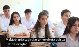 Sumqayıtda bu məktəbdə uşaqlar universitetə pulsuz hazırlaşacaqlar VİDEO