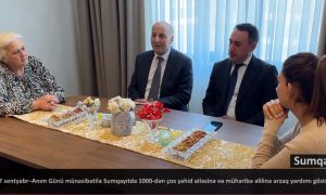 Sumqayıtda 1000 dən çox şəhid ailəsinə və müharibə əlilinə ərzaq yardımı göstərilib