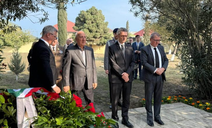 Sumqayıtda Alman əsgərlərinin məzarlığı ziyarət olundu