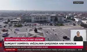 Keyfiyyətli nəqliyyat sistemi: Sumqayıt Dəmiryol Vağzalının qarşısında hab yaradılıb