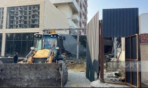 Sumqayıtda qanunsuz tikintinin qarşısı alınıb – VİDEO