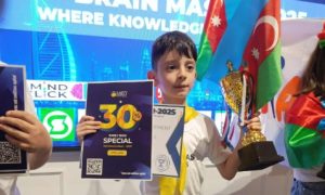 Sumqayıtlı şagird beynəlxalq yarışda birinci oldu