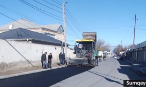 Corat qəsəbəsində küçələr asfaltlanır, fasadlar yenilənir – VİDEO