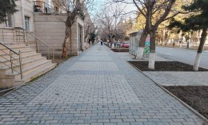 Sumqayıtda səkilər yenilənir