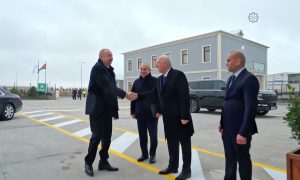 Prezidentin Sumqayıt səfərindən video görüntülər