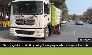 Sumqayıtda genişmiqyaslı təmizlik işləri aparılır – VİDEO