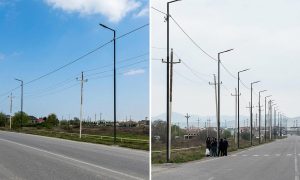 Sumqayıtda infrastruktur layihələri davam edir: bu küçə də işıqlandırıldı