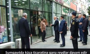 Sumqayıtda küçə ticarətinə qarşı reydlər davam edir