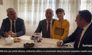 Sumqayıtda Qurban bayramı münasibəti ilə bayram payı verilib