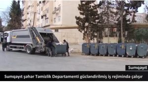 Sumqayıt şəhər Təmizlik Departamenti gücləndirilmiş iş rejimində çalışır