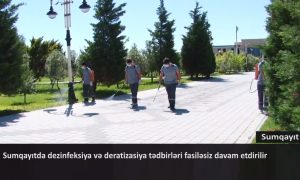 Sumqayıtda dezinfeksiya tədbirləri fasiləsiz davam etdirilir