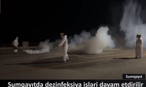 Sumqayıtda dezinfeksiya işləri davam etdirilir
